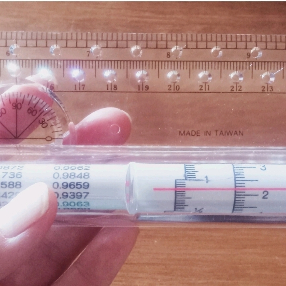 Vintage Rolling Ruler Drafting Ruler With Rolling Scale Conversion In Box - Picture 2 of 4